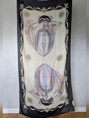 Printed Village Baron von Munchausen Oversized Scarf Wrap - 37" x 72